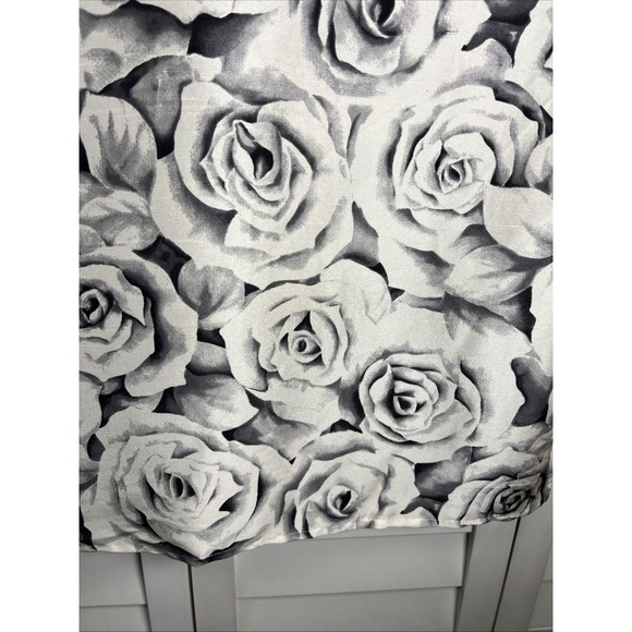 R2R Vintage 100% Silk Floral Short Sleeve Button Down Top Size Large - Picture 6 of 8